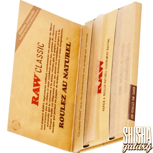 Raw RAW - Classic - Regular- Single Wide - Extra Fine - Zigarettenpapier (100 Blättchen)