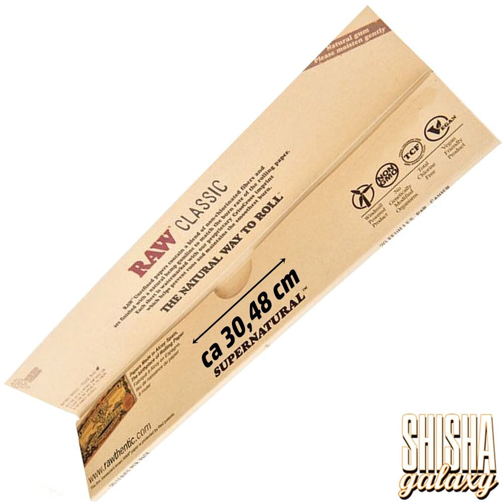 Raw RAW - Classic - Huge - Supernatural - XXL - 12 Inch - Extra Fine - Zigarettenpapier (20 Blättchen)
