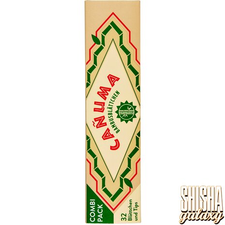 Canuma Canuma - Bambusblättchen - King Size - Classic - Zigarettenpapier (32 Blättchen + 32 Tips)