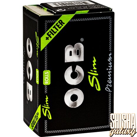 OCB OCB - Schwarz - Premium - Slim Rolls - Extra dünn - 4 Meter + 24 Tips - Endlospaper OCB OCB - Schwarz - Premium - Slim Rolls - Extra dünn - 4 Meter + 24 Tips - Endlospaper