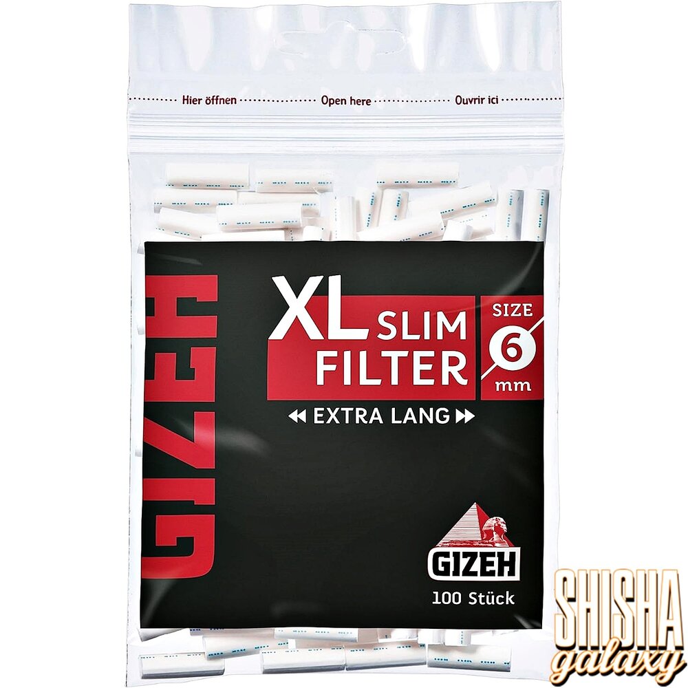 Gizeh Gizeh - Slim Filter - Extra Lang - Ø 6 mm - 100 Stück - Eindrehfilter Gizeh Gizeh - Slim Filter - Extra Lang - Ø 6 mm - 100 Stück - Eindrehfilter