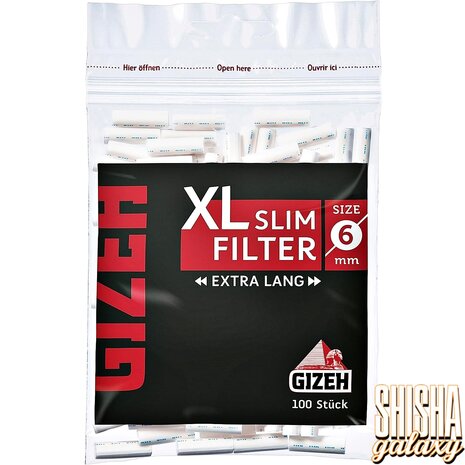 Gizeh Gizeh - Slim Filter - Extra Lang - Ø 6 mm - 100 Stück - Eindrehfilter Gizeh Gizeh - Slim Filter - Extra Lang - Ø 6 mm - 100 Stück - Eindrehfilter