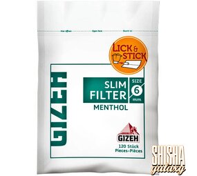 Gizeh Slim Filter - Menthol - Ø 6 mm - 120 Stück - Eindrehfilter Gizeh Slim Filter - Menthol - Ø 6 mm - 120 Stück - Eindrehfilter