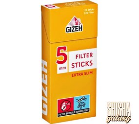 Gizeh Filter Sticks - Extra Slim - Ø 5 mm - 126 Filter + 21 Sticks - Eindrehfilter Gizeh Filter Sticks - Extra Slim - Ø 5 mm - 126 Filter + 21 Sticks - Eindrehfilter
