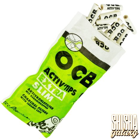OCB OCB - Premium - Activ Tips - Extra Slim - Ø 6 mm - 50 Stück - Aktivkohlefilter OCB OCB - Premium - Activ Tips - Extra Slim - Ø 6 mm - 50 Stück - Aktivkohlefilter