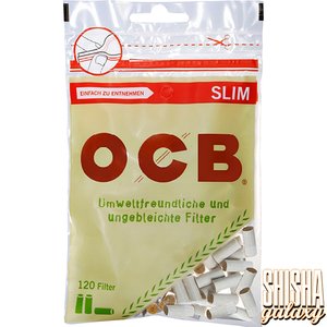 OCB Organic Hemp - Filter - Slim - Ø 6 mm - 120 Stück - Eindrehfilter