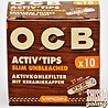 OCB OCB - Virgin - Activ Tips - Slim Unbleached - Ø 7 mm - 10 Stück - Aktivkohlefilter