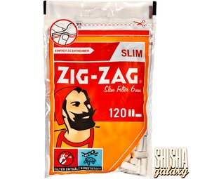 Zig Zag Slim Filter - Ø 6 mm - 120 Stück - Eindrehfilter Zig Zag Slim Filter - Ø 6 mm - 120 Stück - Eindrehfilter