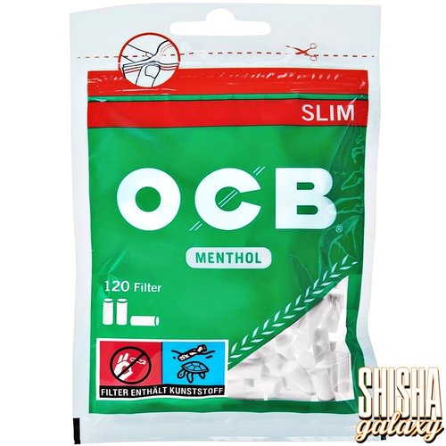 OCB Menthol - Slim Filter - Ø 6 mm - 120 Stück - Eindrehfilter