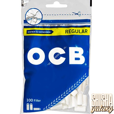 OCB OCB - Blau - Regular - Filter - Ø 7,5 mm - 100 Stück - Eindrehfilter OCB OCB - Blau - Regular - Filter - Ø 7,5 mm - 100 Stück - Eindrehfilter