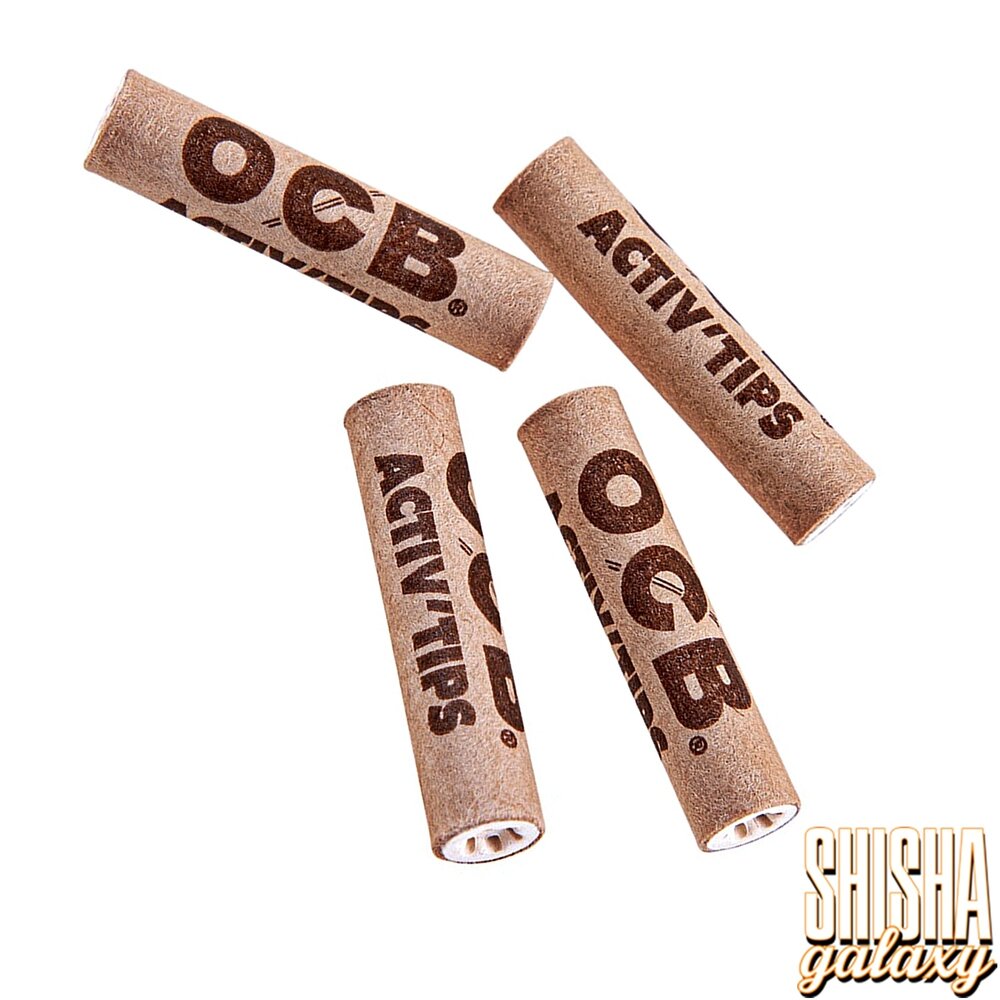 OCB OCB - Virgin - Unbleached - Extra Slim - Ø 6 mm - 15 Stück - Aktivkohlefilter