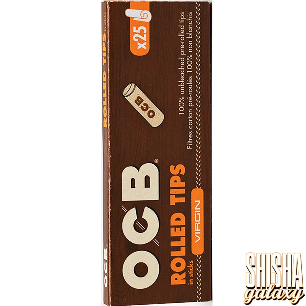 OCB OCB - Virgin - Unbleached - Rolled Tips - Ø 6,5 mm - 25 Tips