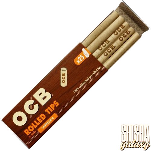 OCB OCB - Virgin - Unbleached - Rolled Tips - Ø 6,5 mm - 25 Tips