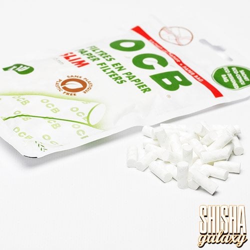 OCB OCB - Weiß - Slim - Papierfilter - Ø 6 mm - 120 Stück - Eindrehfilter