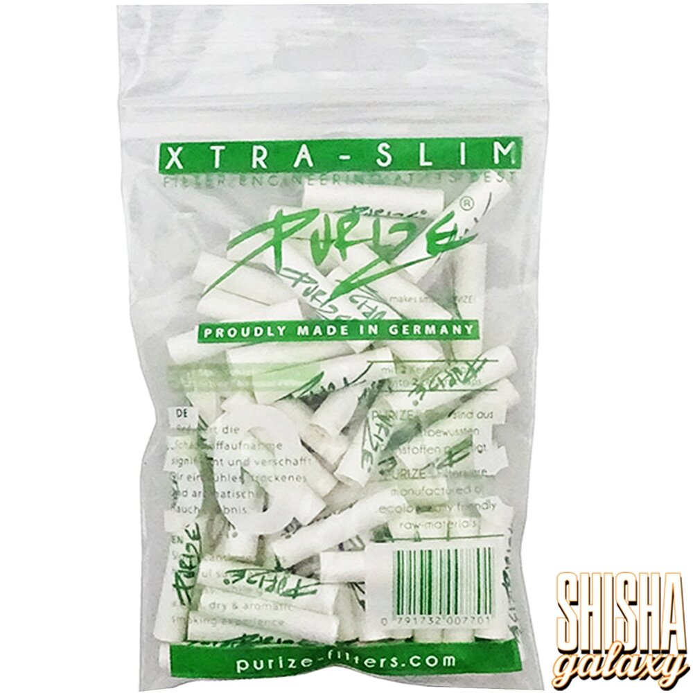 Purize Purize - Weiß - Xtra Slim - Ø 5,9 mm - 50 Stück - Aktivkohlefilter Purize Purize - Weiß - Xtra Slim - Ø 5,9 mm - 50 Stück - Aktivkohlefilter
