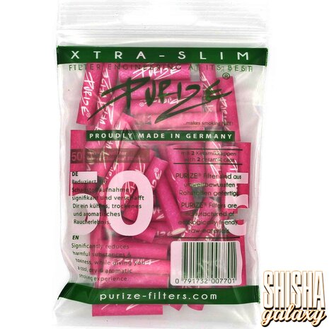 Purize Purize - Pink - Xtra Slim - Ø 5,9 mm - 50 Stück - Aktivkohlefilter Purize Purize - Pink - Xtra Slim - Ø 5,9 mm - 50 Stück - Aktivkohlefilter