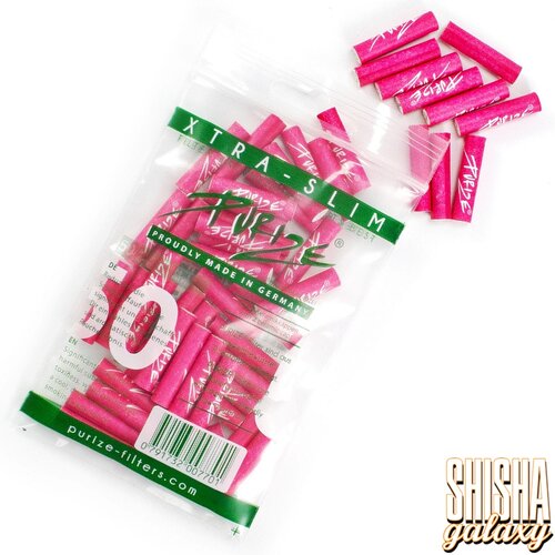 Purize Purize - Pink - Xtra Slim - Ø 5,9 mm - 50 Stück - Aktivkohlefilter