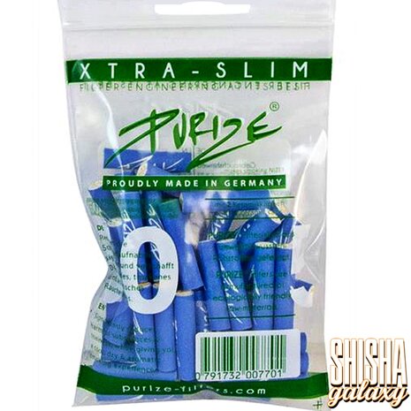Purize Purize - Blau - Xtra Slim - Ø 5,9 mm - 50 Stück - Aktivkohlefilter