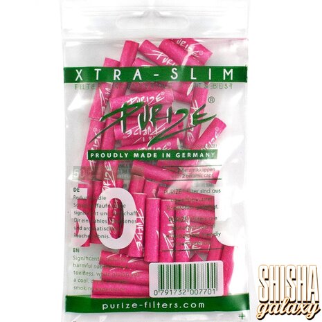 Purize Purize - Pink - Xtra Slim - Ø 5,9 mm - 50 Stück - Aktivkohlefilter Purize Purize - Pink - Xtra Slim - Ø 5,9 mm - 50 Stück - Aktivkohlefilter