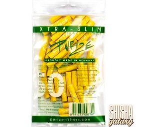 Purize Gelb - Xtra Slim - Ø 5,9 mm - 50 Stück - Aktivkohlefilter Purize Gelb - Xtra Slim - Ø 5,9 mm - 50 Stück - Aktivkohlefilter