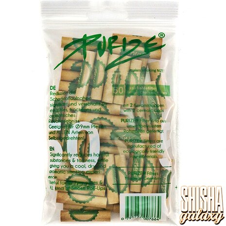 Purize Purize - Organic - Regular Size - Ø 8,3 mm - 50 Stück - Aktivkohlefilter