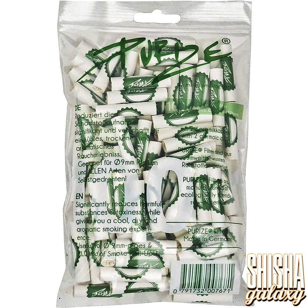 Purize Purize - Weiß - Regular Size - Ø 8,3 mm - 100 Stück - Aktivkohlefilter