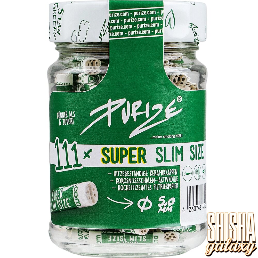 Purize Purize - Weiß - Super Slim Size - Ø 5 mm - 111 Stück - Aktivkohlefilter Purize Purize - Weiß - Super Slim Size - Ø 5 mm - 111 Stück - Aktivkohlefilter