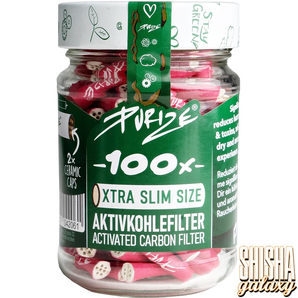 Purize Purize - Pink - Xtra Slim Size - Ø 5,9 mm - 100 Stück - Aktivkohlefilter Purize Purize - Pink - Xtra Slim Size - Ø 5,9 mm - 100 Stück - Aktivkohlefilter