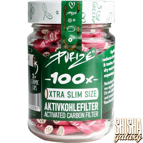 Purize Purize - Pink - Xtra Slim Size - Ø 5,9 mm - 100 Stück - Aktivkohlefilter Purize Purize - Pink - Xtra Slim Size - Ø 5,9 mm - 100 Stück - Aktivkohlefilter
