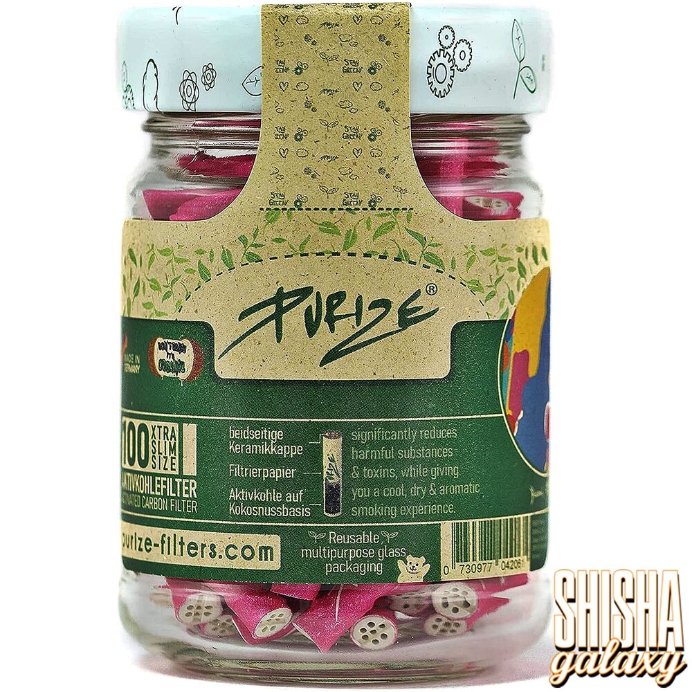 Purize Purize - Pink - Xtra Slim Size - Ø 5,9 mm - 100 Stück - Aktivkohlefilter Purize Purize - Pink - Xtra Slim Size - Ø 5,9 mm - 100 Stück - Aktivkohlefilter