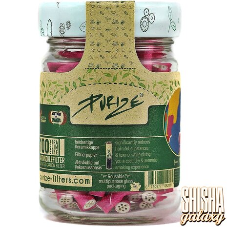 Purize Purize - Pink - Xtra Slim Size - Ø 5,9 mm - 100 Stück - Aktivkohlefilter Purize Purize - Pink - Xtra Slim Size - Ø 5,9 mm - 100 Stück - Aktivkohlefilter