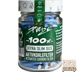 Purize Blau - Xtra Slim Size - Ø 5,9 mm - 100 Stück - Aktivkohlefilter Purize Blau - Xtra Slim Size - Ø 5,9 mm - 100 Stück - Aktivkohlefilter