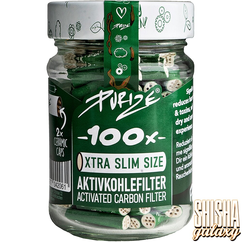 Purize Purize - Grün - Xtra Slim Size - Ø 5,9 mm - 100 Stück - Aktivkohlefilter Purize Purize - Grün - Xtra Slim Size - Ø 5,9 mm - 100 Stück - Aktivkohlefilter