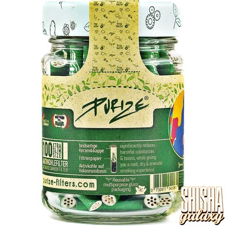 Purize Purize - Grün - Xtra Slim Size - Ø 5,9 mm - 100 Stück - Aktivkohlefilter Purize Purize - Grün - Xtra Slim Size - Ø 5,9 mm - 100 Stück - Aktivkohlefilter