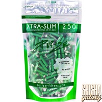 Grün - Xtra Slim Size - Ø 5,9 mm - 250 Stück - Aktivkohlefilter