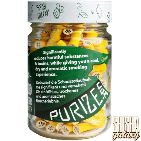 Purize Purize - Gelb - Xtra Slim Size - Ø 5,9 mm - 100 Stück - Aktivkohlefilter Purize Purize - Gelb - Xtra Slim Size - Ø 5,9 mm - 100 Stück - Aktivkohlefilter
