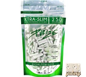 Purize Weiß - Xtra Slim Size - Ø 5,9 mm - 250 Stück - Aktivkohlefilter Purize Weiß - Xtra Slim Size - Ø 5,9 mm - 250 Stück - Aktivkohlefilter