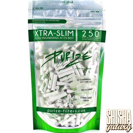 Purize Purize - Weiß - Xtra Slim Size - Ø 5,9 mm - 250 Stück - Aktivkohlefilter Purize Purize - Weiß - Xtra Slim Size - Ø 5,9 mm - 250 Stück - Aktivkohlefilter