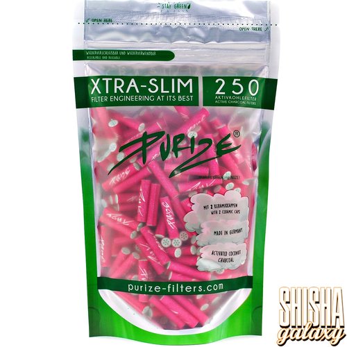 Purize Purize - Pink - Xtra Slim Size - Ø 5,9 mm - 250 Stück - Aktivkohlefilter