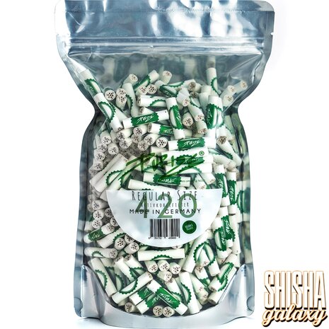 Purize Purize - Weiß - Regular Size - Ø 8,3 mm - 420 Stück - Aktivkohlefilter