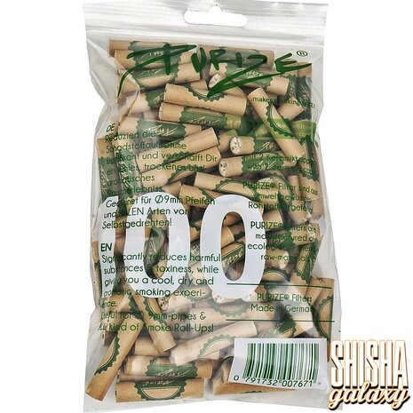 Purize Purize - Organic - Regular Size - Ø 8,3 mm - 100 Stück - Aktivkohlefilter