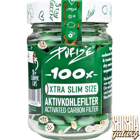 Purize Purize - Weiß - Xtra Slim Size - Ø 5,9 mm - 100 Stück - Aktivkohlefilter Purize Purize - Weiß - Xtra Slim Size - Ø 5,9 mm - 100 Stück - Aktivkohlefilter