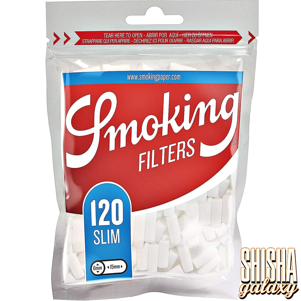 Smoking Smoking - Classic - Slim - Filters - Ø 6 mm - 120 Stück - Eindrehfilter Smoking Smoking - Classic - Slim - Filters - Ø 6 mm - 120 Stück - Eindrehfilter