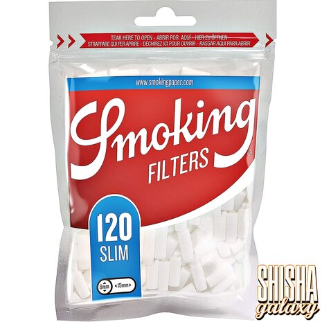 Smoking Smoking - Classic - Slim - Filters - Ø 6 mm - 120 Stück - Eindrehfilter Smoking Smoking - Classic - Slim - Filters - Ø 6 mm - 120 Stück - Eindrehfilter