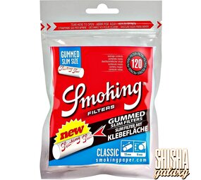 Smoking Classic - Slim - Filters + Klebefläche - Ø 6 mm - 120 Stück - Eindrehfilter Smoking Classic - Slim - Filters + Klebefläche - Ø 6 mm - 120 Stück - Eindrehfilter