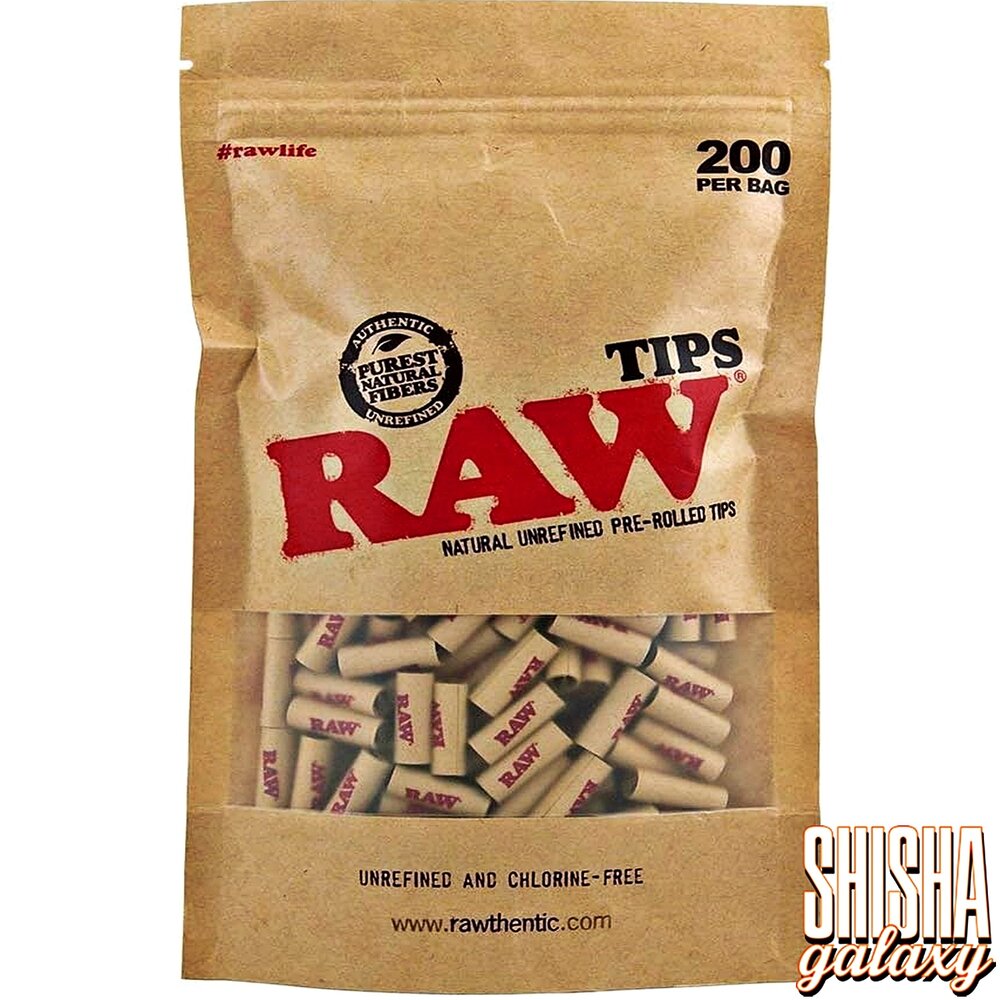 Raw Raw - Natural Unrefined - Pre-Rolled - Filter Tips - Ø 6 mm - 200 Tips Raw Raw - Natural Unrefined - Pre-Rolled - Filter Tips - Ø 6 mm - 200 Tips