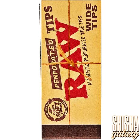 Raw Raw - Perforated - Wide - Filter Tips - 50 Tips Raw Raw - Perforated - Wide - Filter Tips - 50 Tips