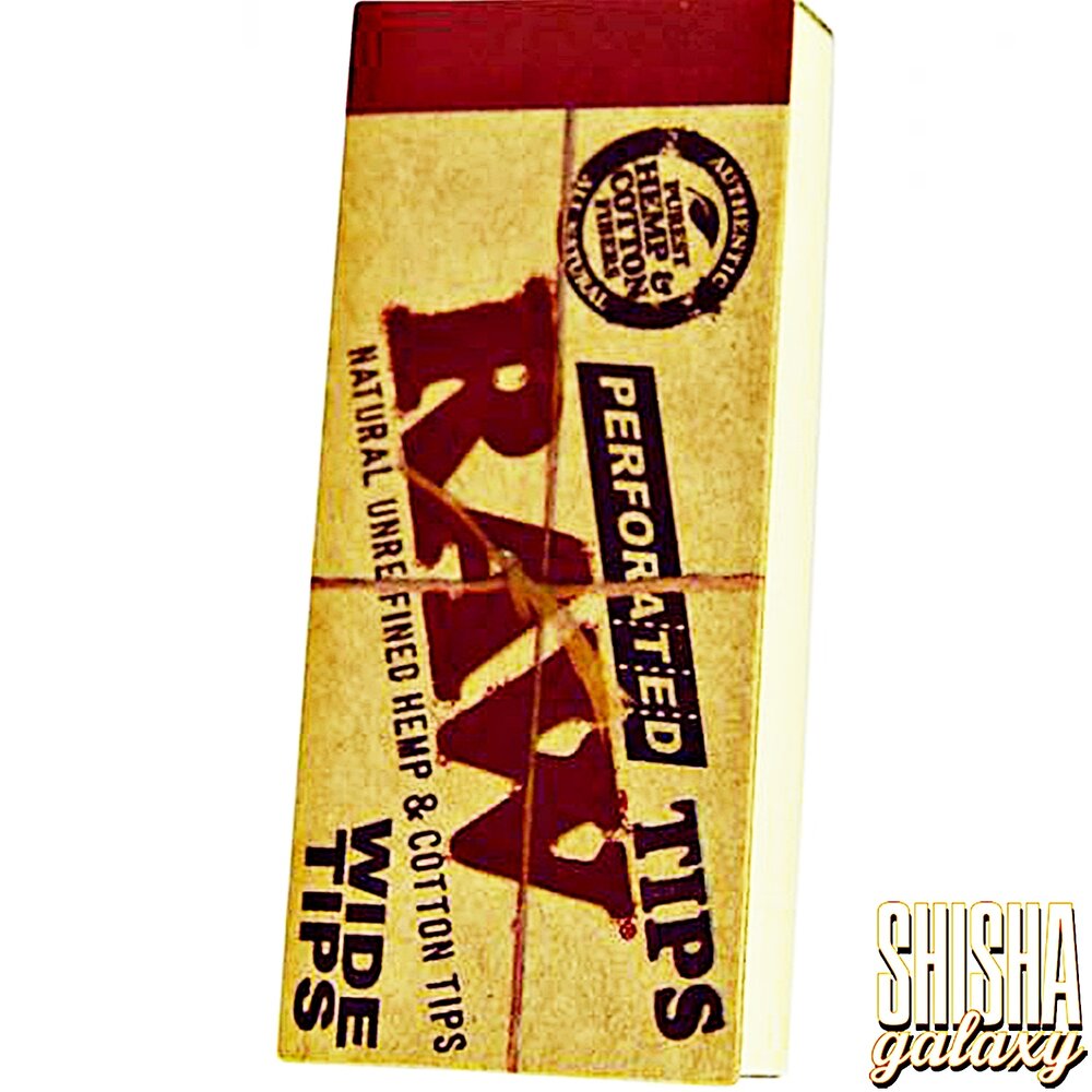 Raw Raw - Perforated - Wide - Filter Tips - 50 Tips Raw Raw - Perforated - Wide - Filter Tips - 50 Tips
