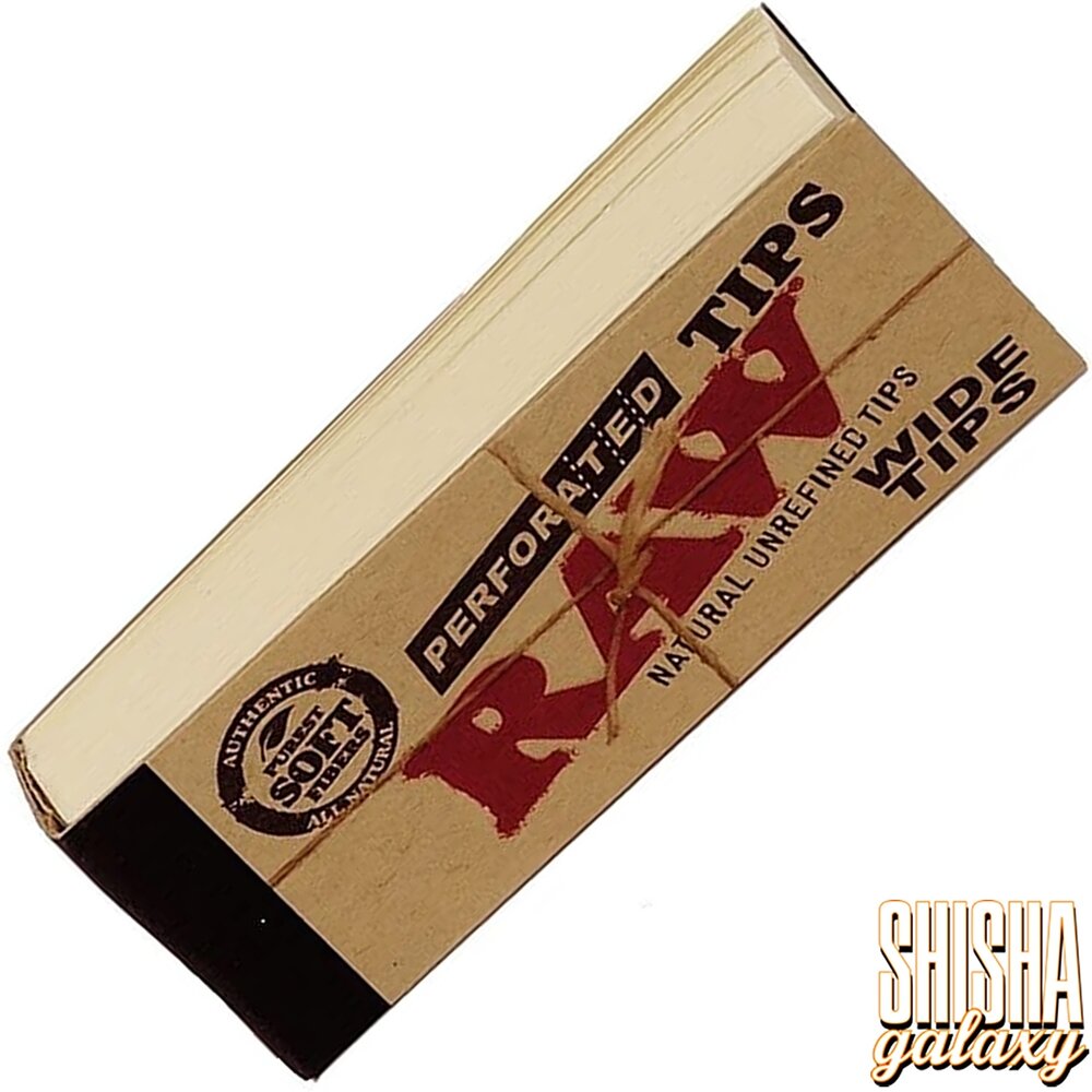 Raw Raw - Perforated - Wide - Filter Tips - 50 Tips Raw Raw - Perforated - Wide - Filter Tips - 50 Tips