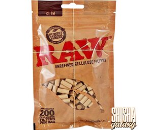 Raw Unrefined Cellulose - Slim Filter - Ø 6 mm - 200 Stück - Eindrehfilter Raw Unrefined Cellulose - Slim Filter - Ø 6 mm - 200 Stück - Eindrehfilter